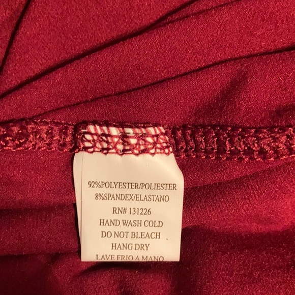 NWT New Mix Burgundy Plus Size Buttery Soft Basic leggings One Size - Picture 12 of 13